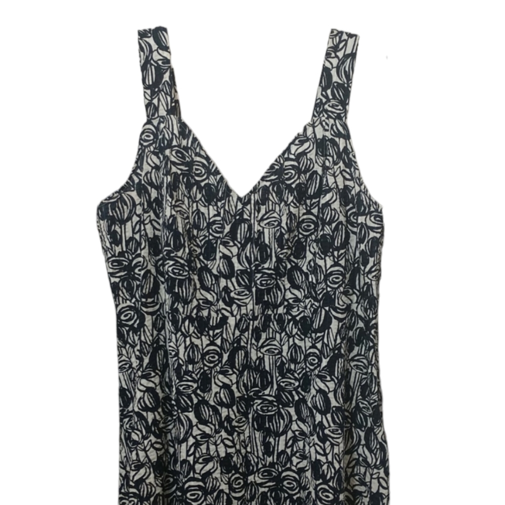 Emma James Navy and White Summer SunDress sz 16